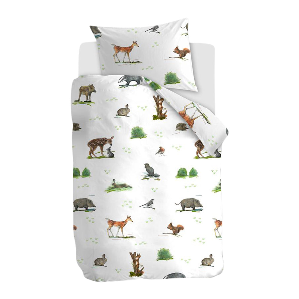 Beddinghouse Kids Forest Animals Dekbedovertrek 100 x 135 cm - Multi