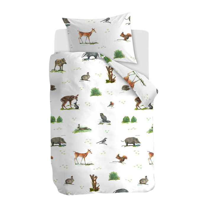 Beddinghouse Kids Forest Animals Dekbedovertrek 100 x 135 cm - Multi