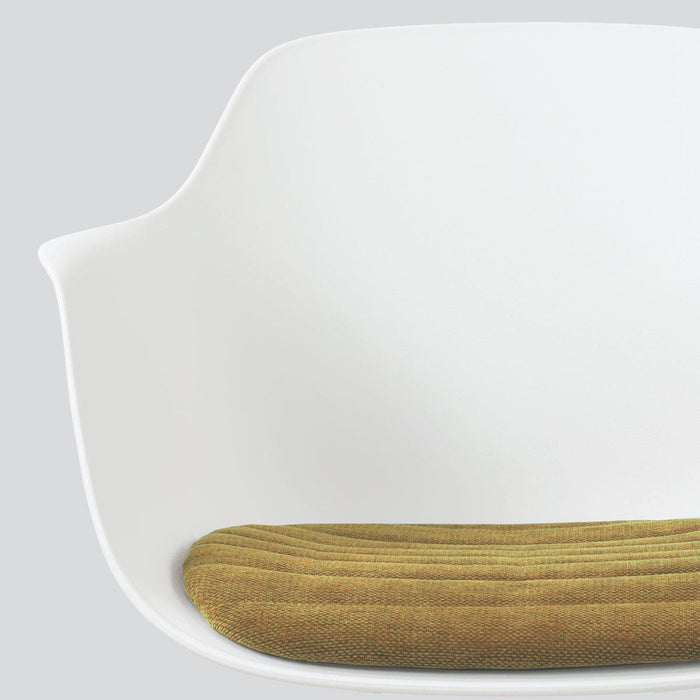 Nolon Nino-Liz Barkruk Wit met Mosgroen Zitkussen - Wit Onderstel - 65