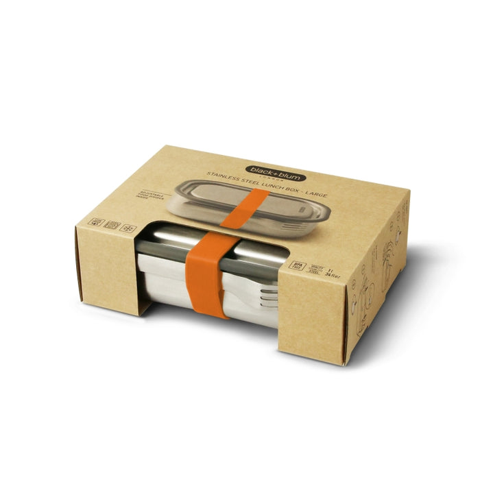 Black+Blum RVS Lunchbox - 1 Ltr - Oranje