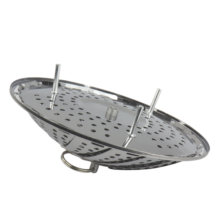 Orange85 Stoommandje RVS 23 x 6 cm Rond Grijs Stoominzet Eten Warmh...