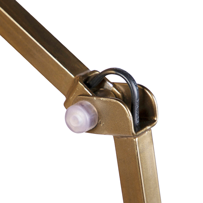 QAZQA Industriële wandlamp messing verstelbaar - Avon