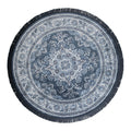 Dutchbone Bodega Vloerkleed Ø 175 cm - Blauw