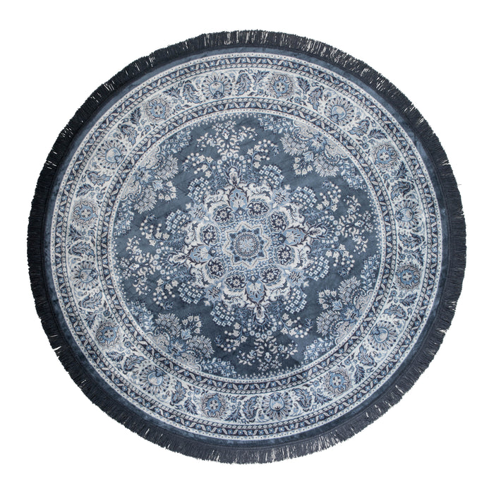 Dutchbone Bodega Vloerkleed Ø 175 cm - Blauw