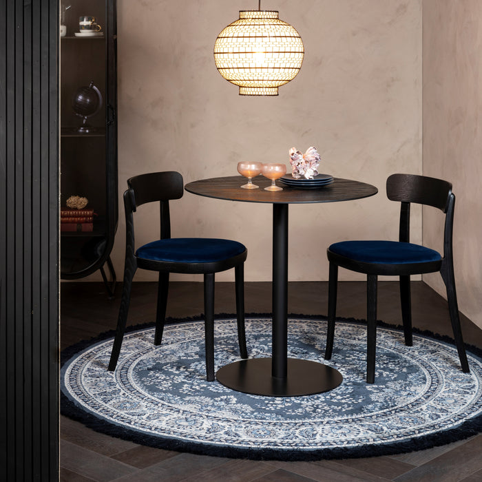 Dutchbone Bodega Vloerkleed Ø 175 cm - Blauw