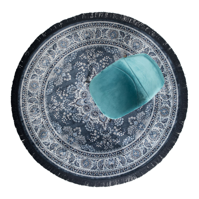 Dutchbone Bodega Vloerkleed Ø 175 cm - Blauw
