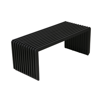 HKliving Slatted Bankje B 96 cm - Zwart