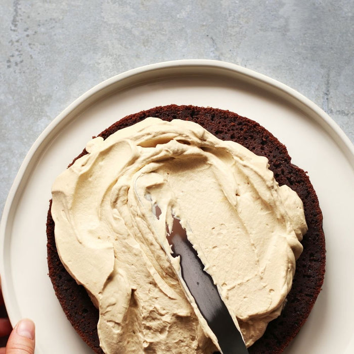 Orange85 Glaceermes Paletmes RVS met Houten Handvat 23 cm Zilver Pl...