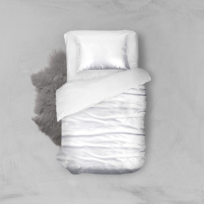 Elegance Silk Dekbedovertrek Glans Satijn white