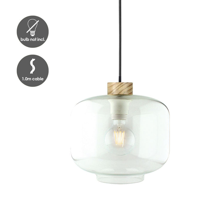 Home Sweet Home Hanglamp Retro - Helder - 25x25x128cm