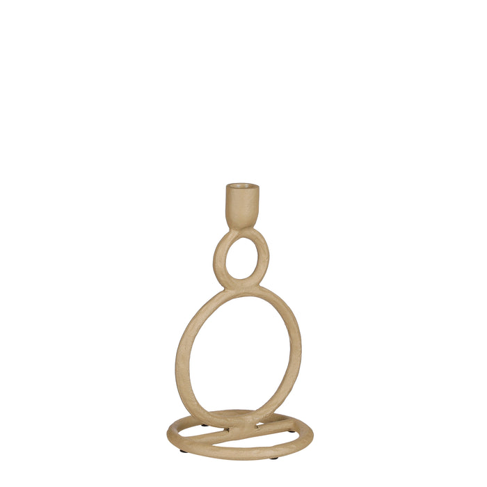 Mica Decorations Pitch Kandelaar H 23,5 cm - Taupe