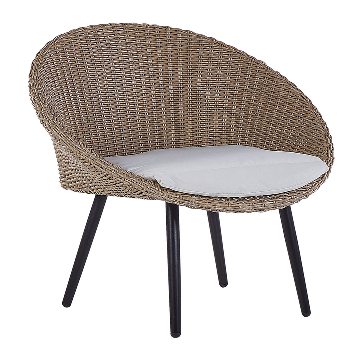 Beliani - ORTIGIA - Bistroset voor 2 - Natuurlijk - PE rotan