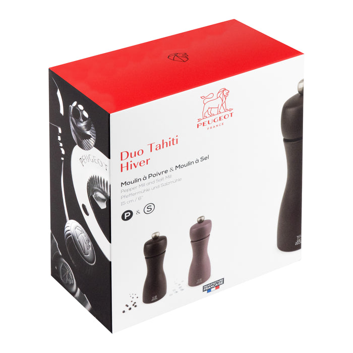 Peugeot Tahiti Duo Geschenkset 15 cm - Aubergine