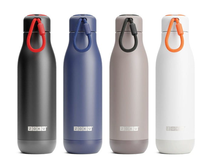 Thermosfles RVS, 750 ml,  Blauw - Zoku | Hydration