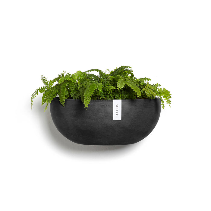 Ecopots Sofia Muur Bloempot B 43 x D 25 cm - Donkergrijs