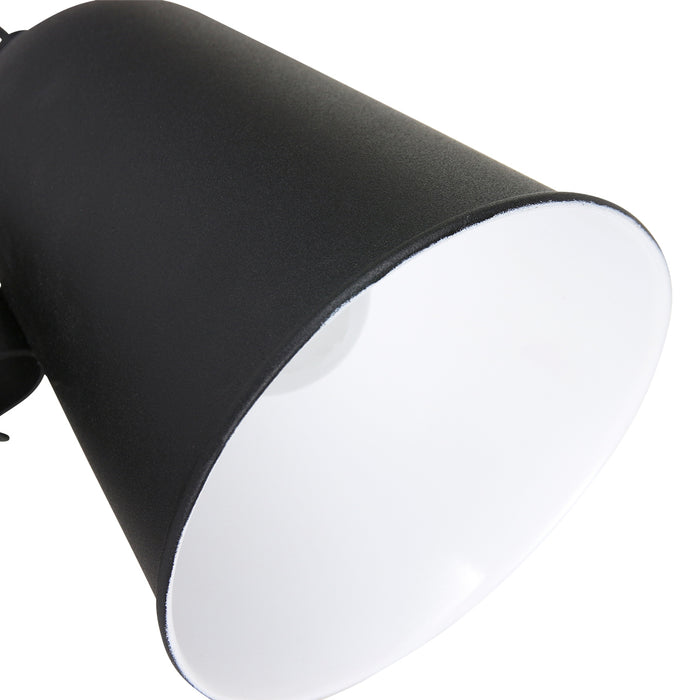 Anne Lighting - wandlamp - Dolphin - zwart - metaal - opbouwspot -