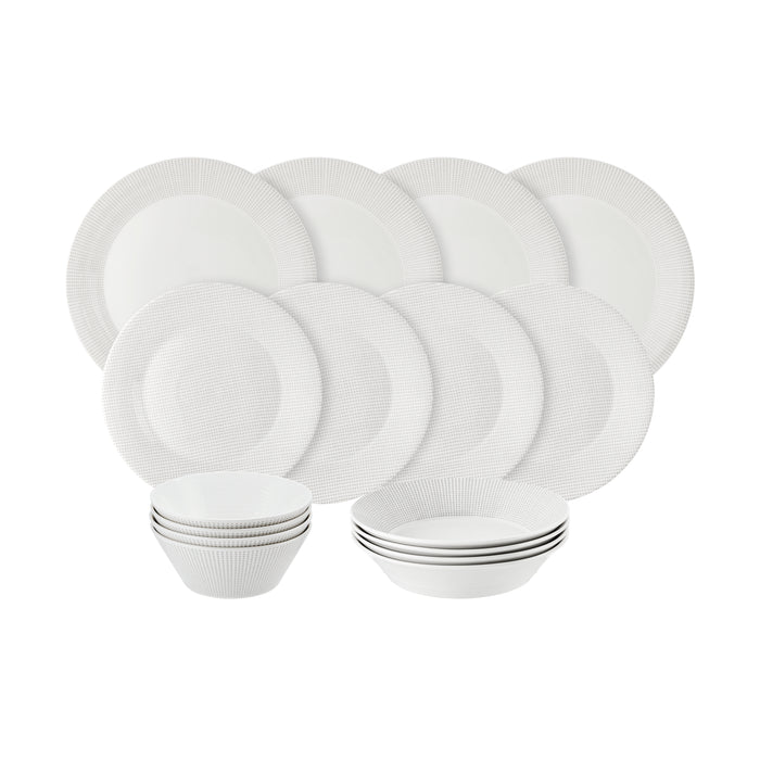 Royal Doulton Pacific Stone Dots Serviesset 16-delig