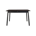 Zuiver Glimps Eettafel Uitschuifbaar - 120/162 x 80 cm - Zwart