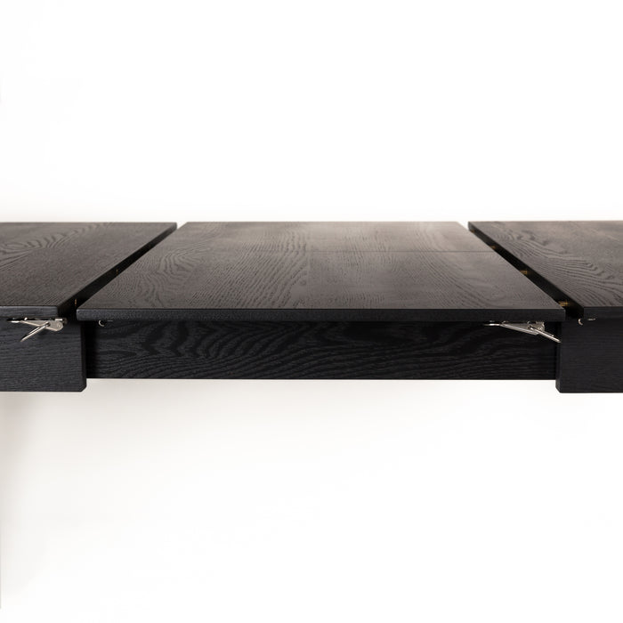 Zuiver Glimps Eettafel Uitschuifbaar - 120/162 x 80 cm - Zwart