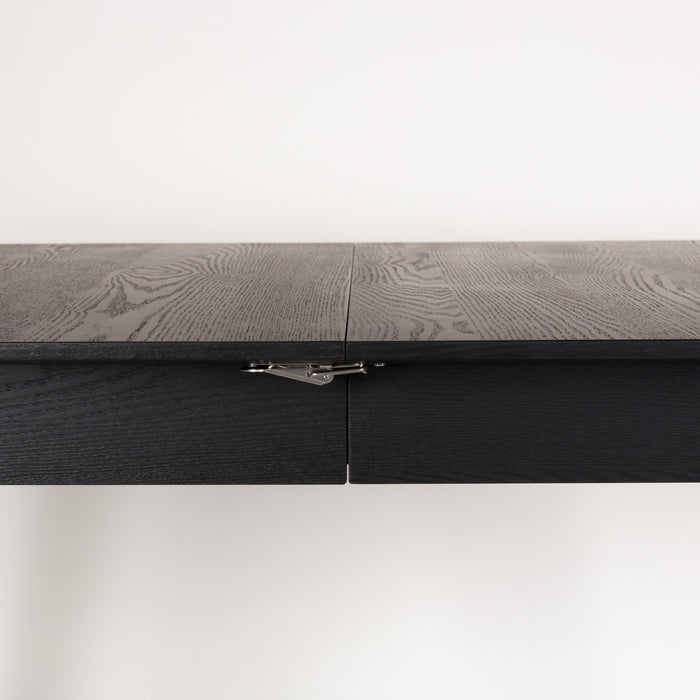 Zuiver Glimps Eettafel Uitschuifbaar - 120/162 x 80 cm - Zwart