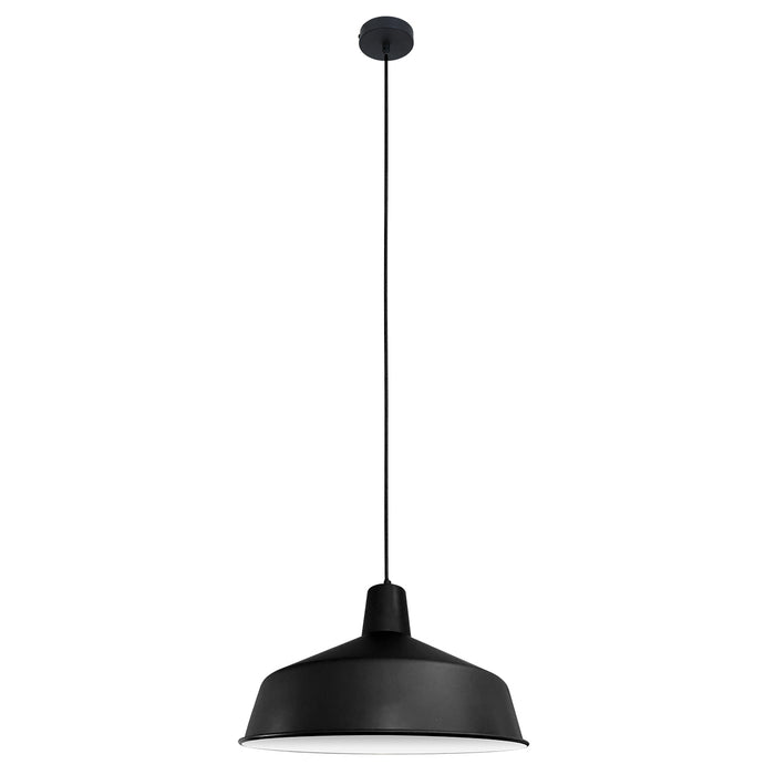Mexlite - hanglamp - Blackmoon - zwart - metaal - Ø 40cm - E27 -
