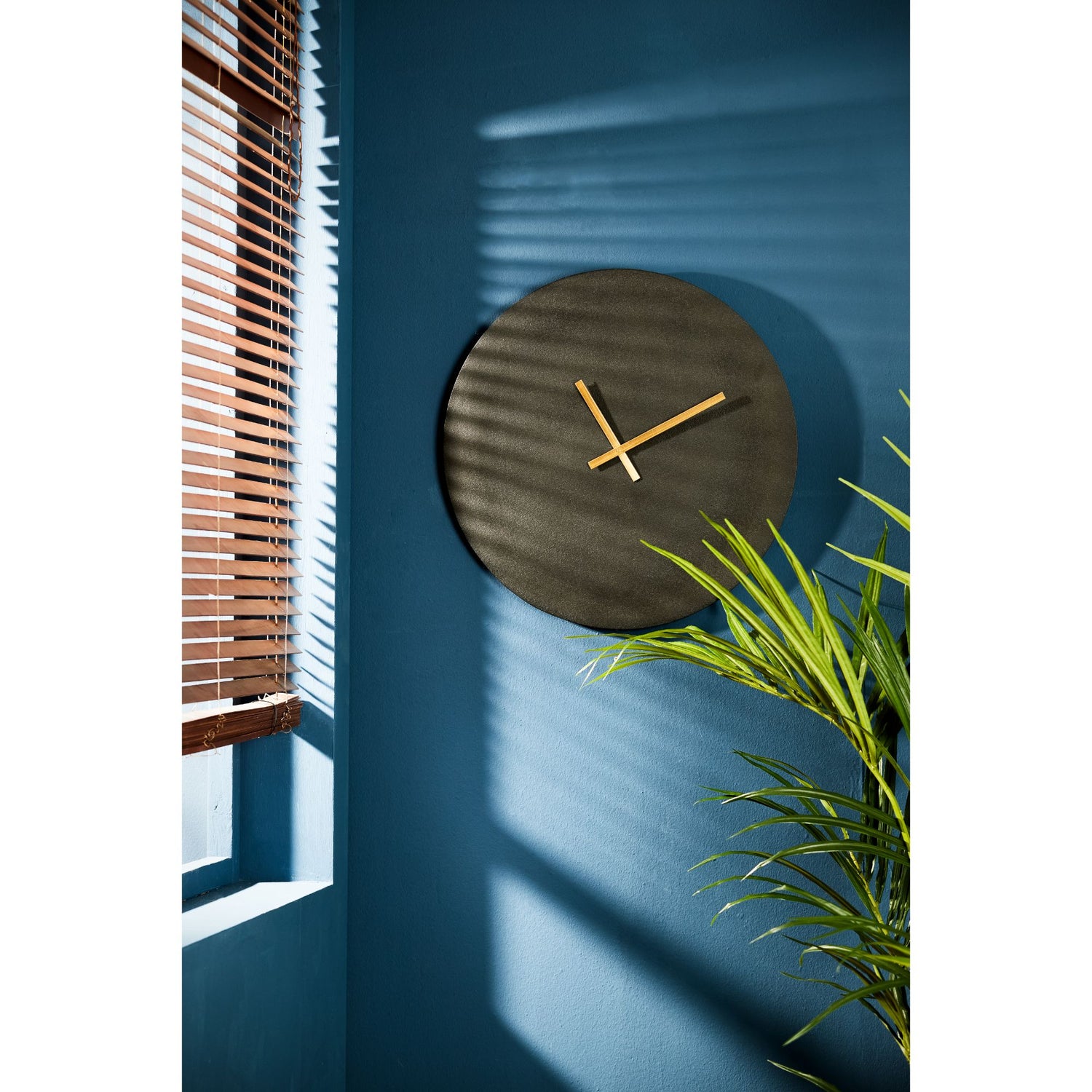 Light & Living Wandklok Licola - Zwart - Ø59cm