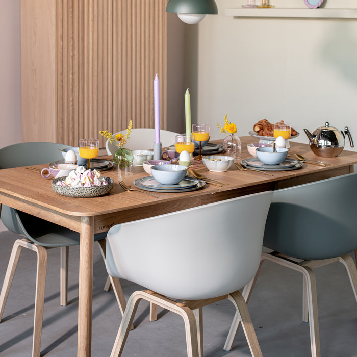 Zuiver Glimps Eettafel Uitschuifbaar - 120/162 x 80 cm - Naturel