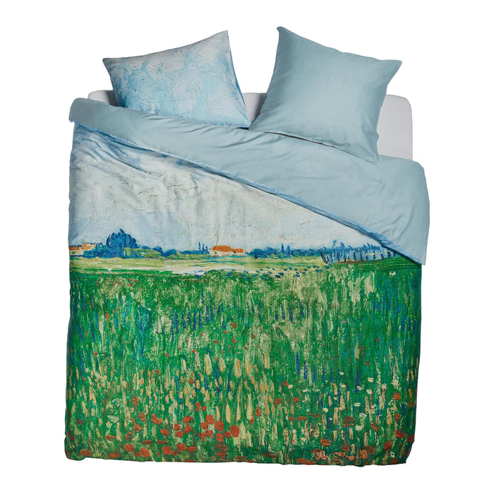 Beddinghouse x Van Gogh Museum Field With Poppies Dekbedovertrek 200 x 200/220 cm - Groen