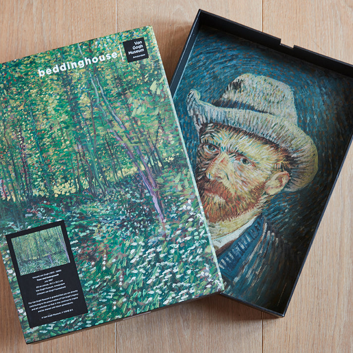 Beddinghouse x Van Gogh Museum Field With Poppies Dekbedovertrek 200 x 200/220 cm - Groen