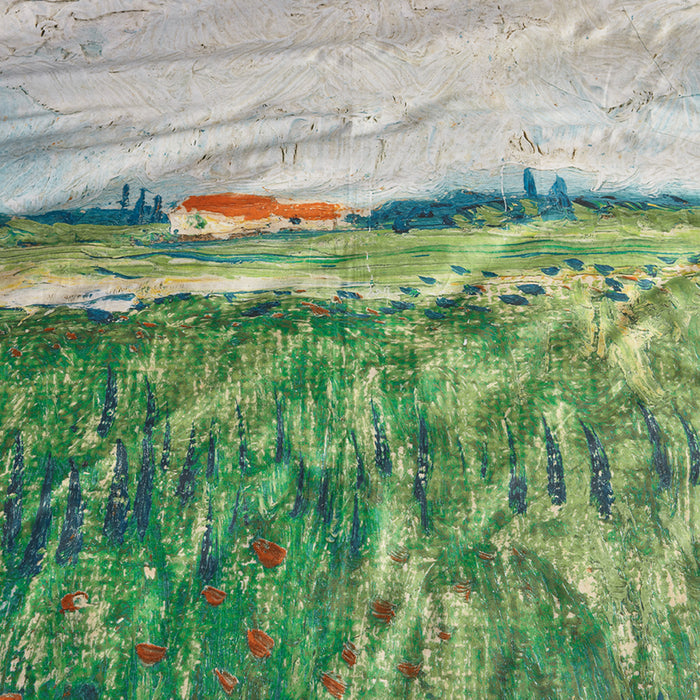 Beddinghouse x Van Gogh Museum Field With Poppies Dekbedovertrek 200 x 200/220 cm - Groen