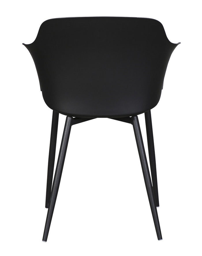 Lisomme Dian kunststof tuinstoel zwart