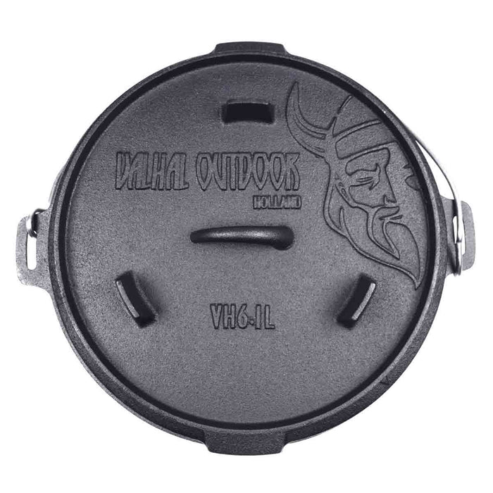 Dutch Oven 6.1L, zonder pootjes - Valhal Outdoor
