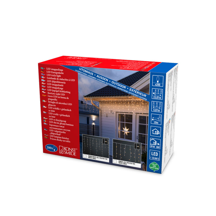 Konstsmide Lichtsnoer Gordijn 5m/200 lampjes