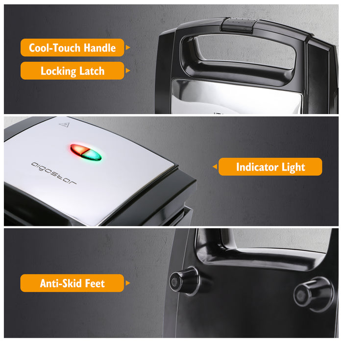 Aigostar Lamo 30RFU - Tosti ijzer | Sandwichmaker