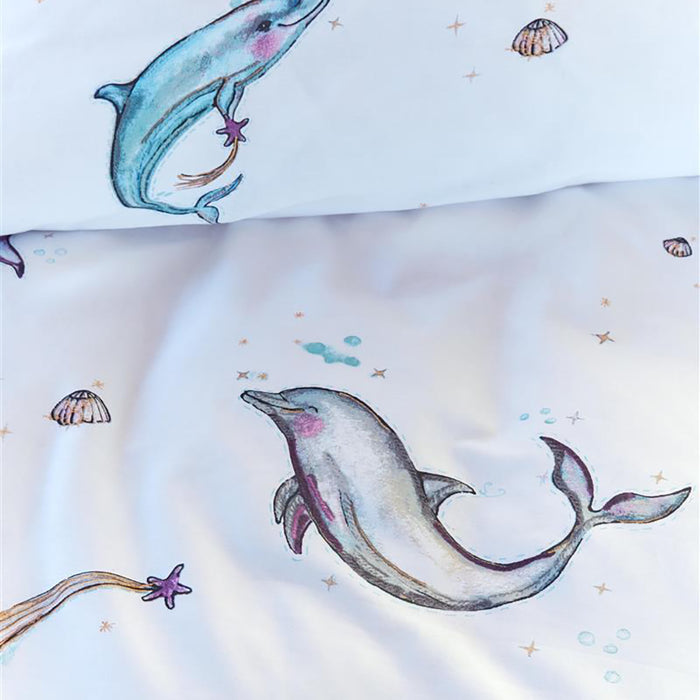 Beddinghouse Kids Magical Dolphi Dekbedovertrek 140 x 220 cm - Multi