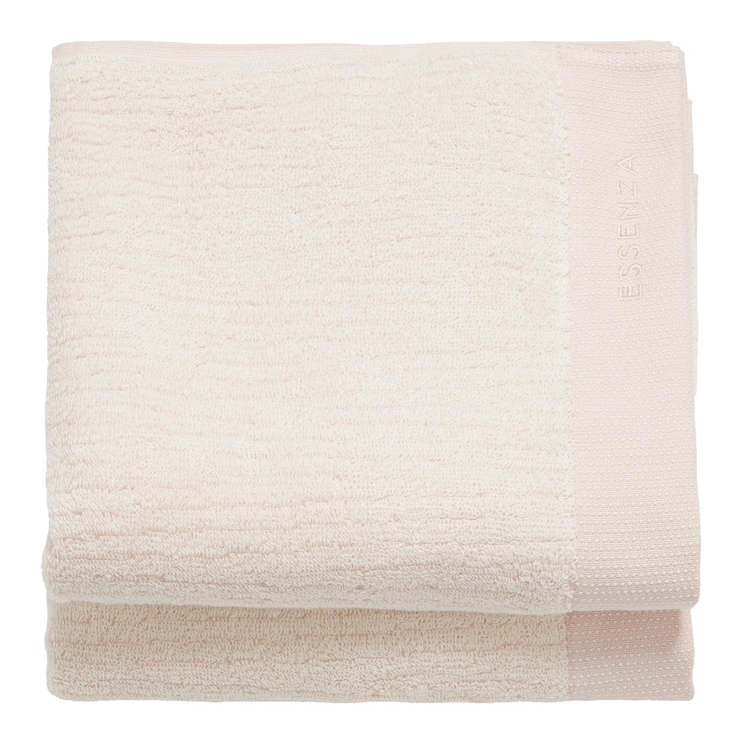 Essenza Connect Organic Lines Handdoek 50 x 100 cm - Set van 2 - Ecru