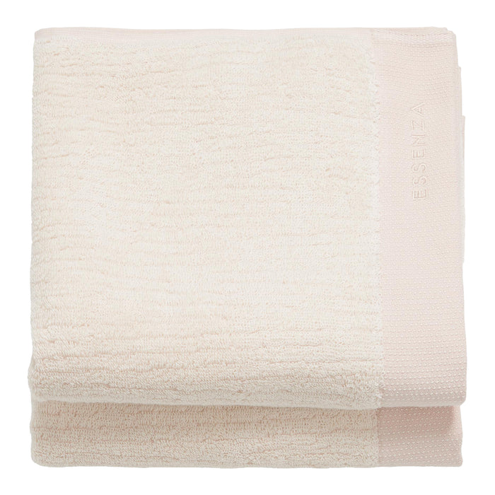 Essenza Connect Organic Lines Handdoek 50 x 100 cm - Set van 2 - Ecru