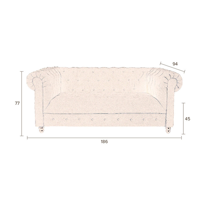 Dutchbone Chester 2,5-Zits Bank