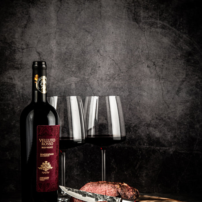 Forged Sebra Steakmessen 4-delig - Sebrahout - In Houten Giftbox