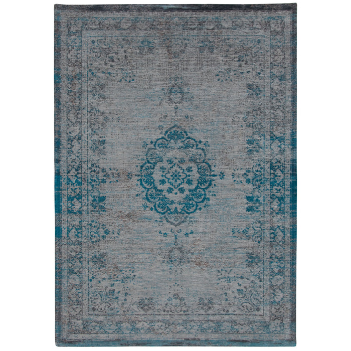 Louis de Poortere Medallion Fading World Vloerkleed 200 x 280 cm - Grey Turqouise