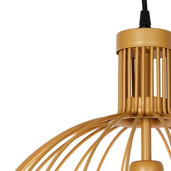 QAZQA Hanglamp wire-dos - Goud|messing - Design - D 400mm