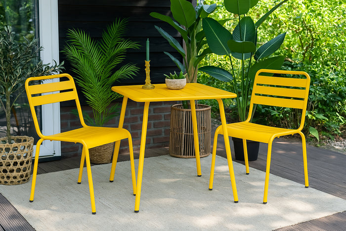 Metalen tuinset Max okergeel 80 cm