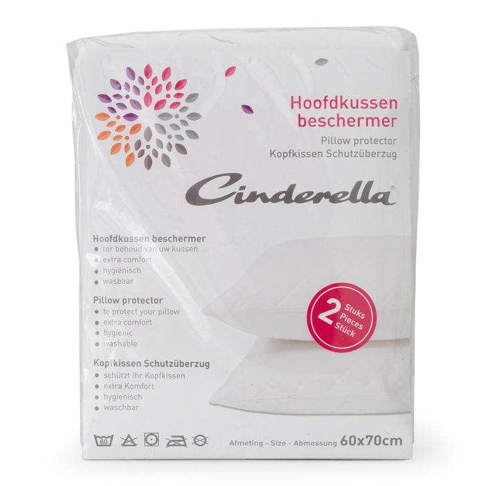 Cinderella Doorgestepte Kussensloop 60 x 70 cm - Set van 2