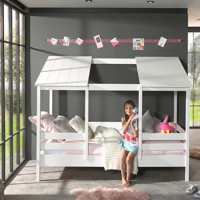 Vipack Housebed Huisbed met 2 Panelen 90 x 200 cm