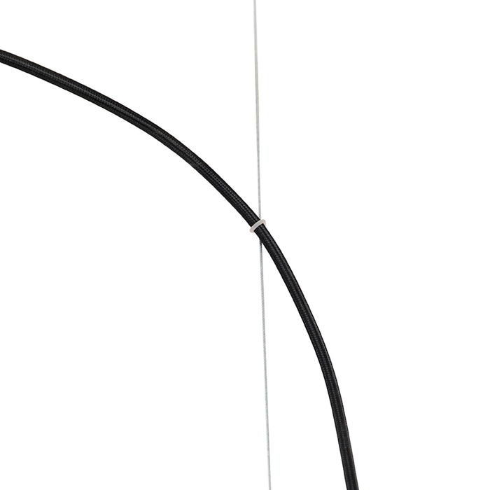 QAZQA Industriële hanglamp zwart met rek large 4-lichts - Cage Rack