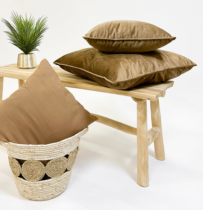 Dutch Decor sierkussen FINN - 60x60 cm Tobacco Brown