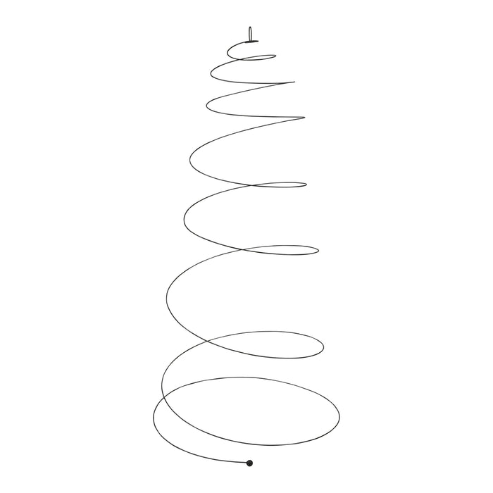 vtwonen Metal Spiral Tree 80 cm - Zwart
