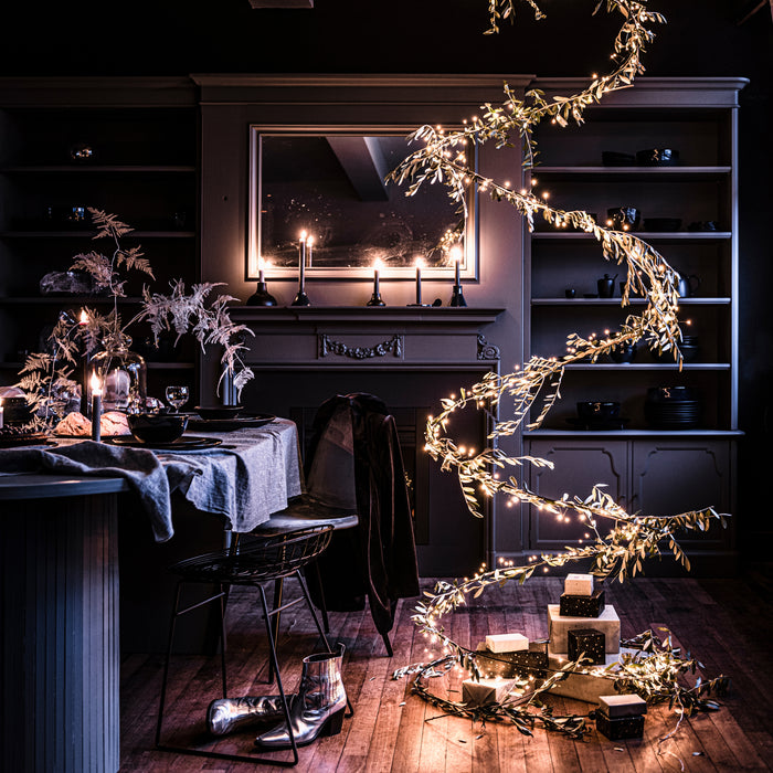 vtwonen Spiraal Kerstboom Metaal - Kerstdecoratie - Goud - 80cm