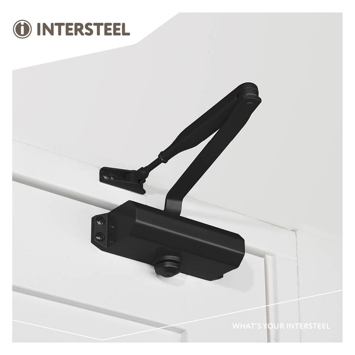 Intersteel Deurdranger met schaararm DR 122 zwart