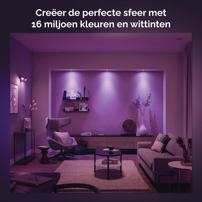 Philips Hue White & Color Ambiance Centura Inbouwspot - GU10 - 1-pack